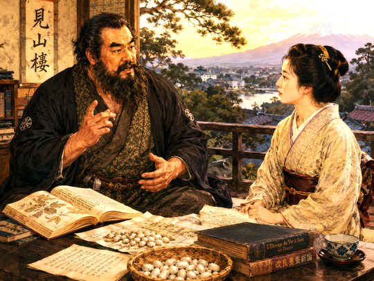 栗本鋤雲と道子　見山楼  明るさ.png
